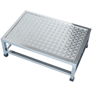 不锈钢防滑凳脚踏凳单层双层工业家用加厚垫脚踩踏步梯增高踏板架