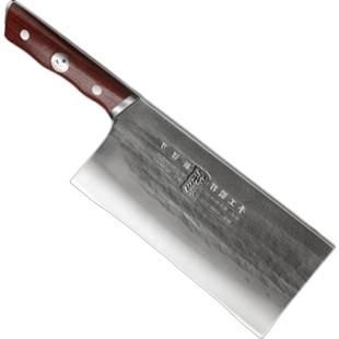 折影轩辕斩切刀DC53模具钢高硬度手工锻打菜刀家用商用厨师组合刀