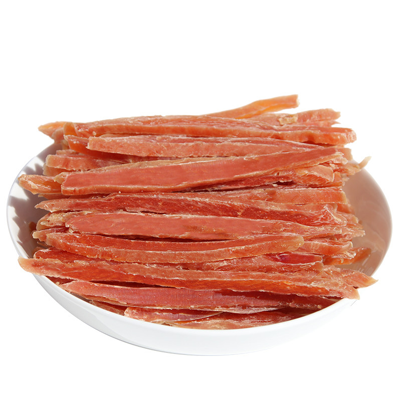柯基大小型金毛训练奖励鸡肉切丝