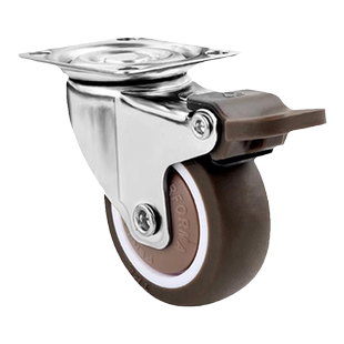 超静音万向轮轮子小号橡胶滑轮移动底座承重脚轮榻榻米抽屉定向轮