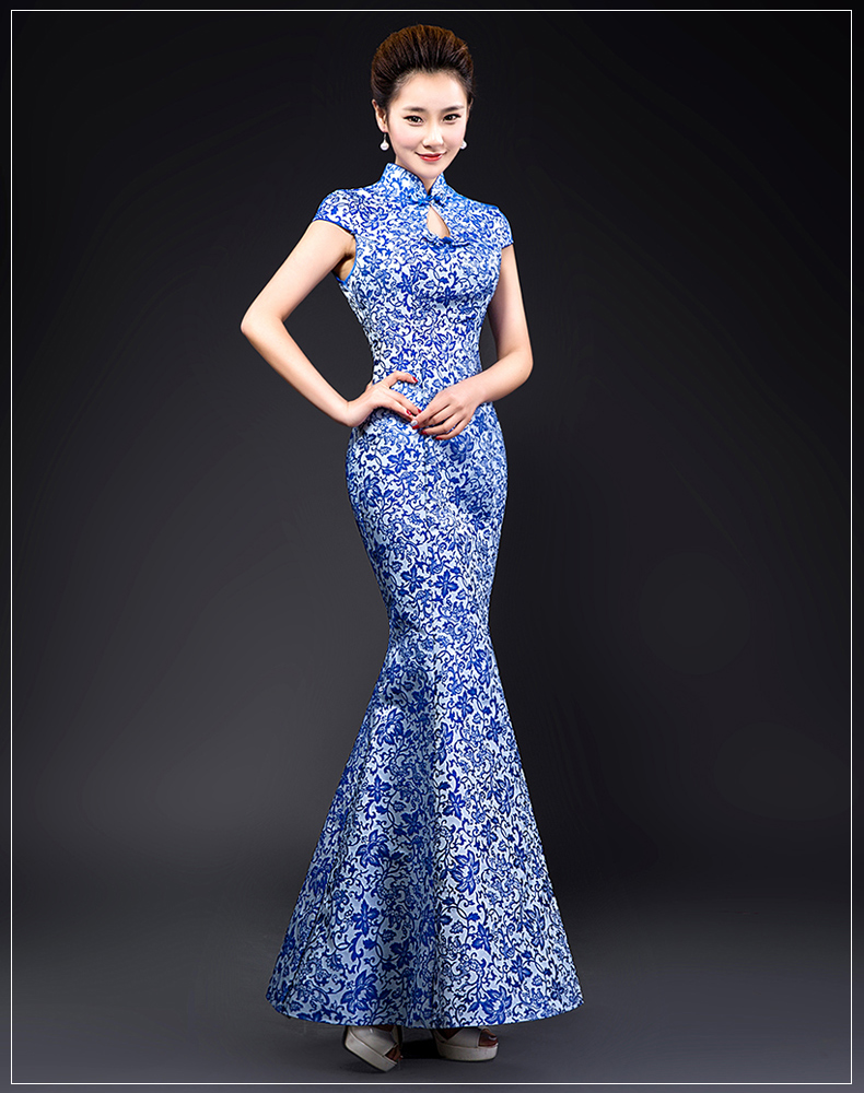  S+Ordinary cheongsam standing collar  