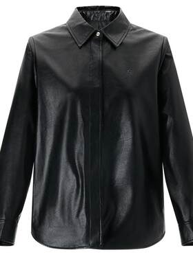 【专柜正品】Hazzys哈吉斯秋季女时尚皮衣休闲皮衬衫外套