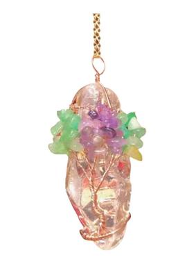 喜马拉雅白水晶纯手工吊坠