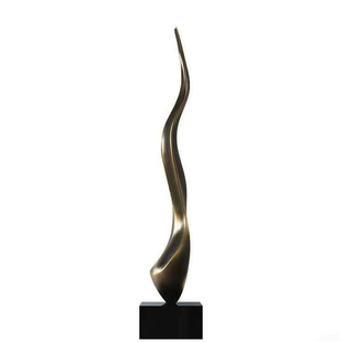 酒店庭院室内不锈钢雕塑摆件定制抽象油漆镜面金属景观城市雕塑