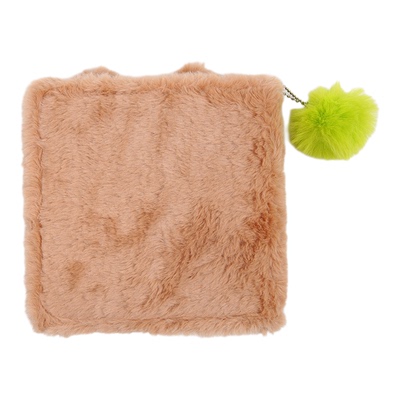 意林文创萌趣毛绒手账本可爱松鼠日记本高颜值少女心毛绒记事本