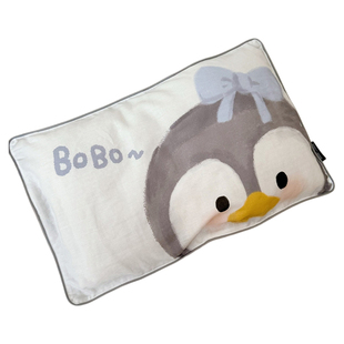 A类全棉双层纱儿童枕套 纯棉宝宝枕头套吸汗透气纱布卡通枕皮3050