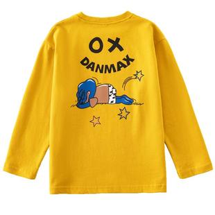 男童长袖T恤春装2025新款童装儿童打底上衣中大童印花T恤衫洋气