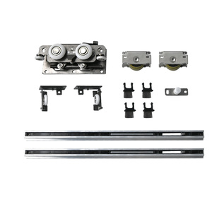 一门到顶无轨推拉平移门轨道升级通顶幽灵门隐形卫生间五金配件