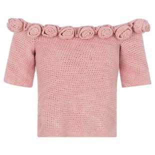 TACH CLOTHING  春季新款女士一字肩休闲修身套头短袖上衣