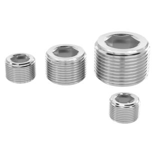 304不锈钢内六角堵头喉塞油塞螺堵油堵闷头PT NPT 1分2分3分4分