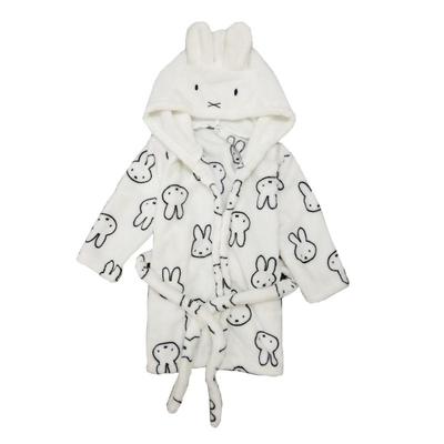 儿童睡袍男童女童秋冬睡衣法兰绒家居服小兔子宝宝加厚珊瑚绒睡裙