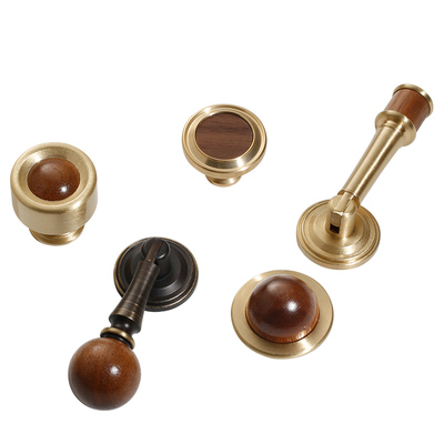 实木衣柜鞋柜抽屉圆球单孔小拉手