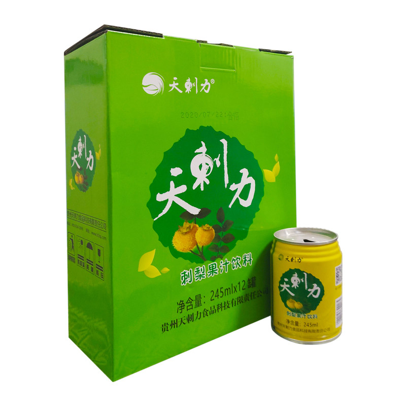 天刺力刺梨汁245ml*12罐整箱贵州特产原液原浆刺梨液维C果汁饮品