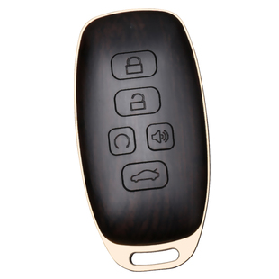 适用于传祺GS8钥匙套GS7改装M8GS5高端黄铜黑檀木汽车钥匙壳送礼