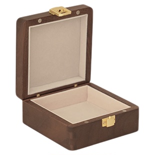 黄金专用收纳盒防氧化小金条收藏盒带锁高档精致小盒子实木存放盒