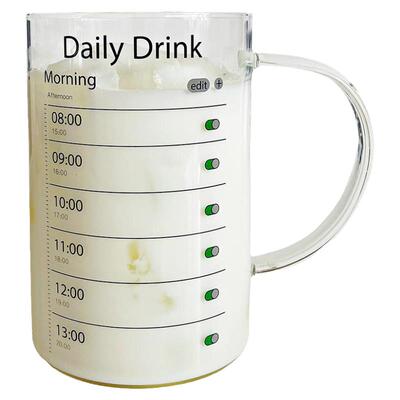 1000ml提醒喝水大容量玻璃杯