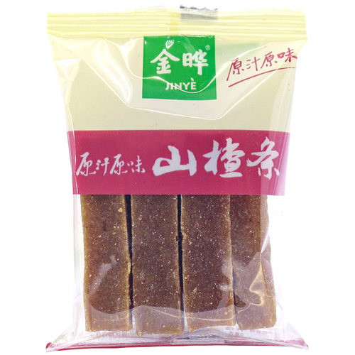 金晔山楂条球果肉软条圆片干卷雪丽球果丹皮500g零食散称独立包耒