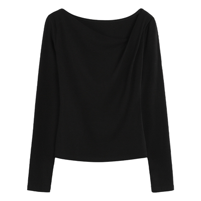 小众2025新款显瘦气质针织T恤