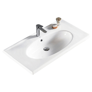 箭牌陶瓷一体盆浴室柜盆洗漱盆卫生间台上盆单孔盆台盆洗脸手面盆