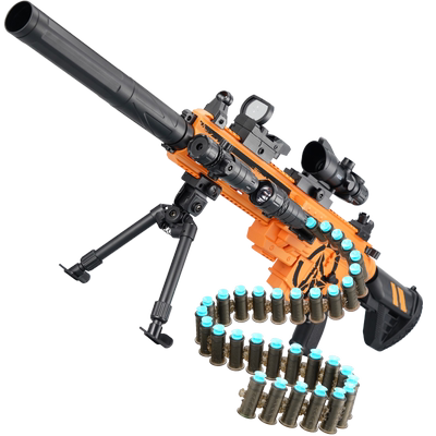 M416抛壳软弹枪男孩机关枪玩具