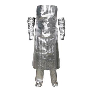 四维义铝箔耐高温隔热阻燃围裙工业炉前工防烫护臂护腿护膝脚套