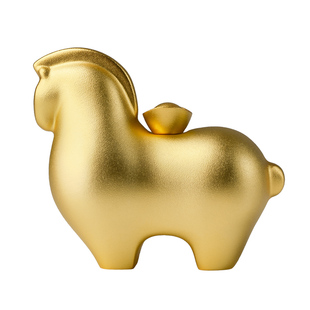 铜师傅铜摆件《马上有钱》家居饰品工艺品创意寓意吉祥物生日礼品