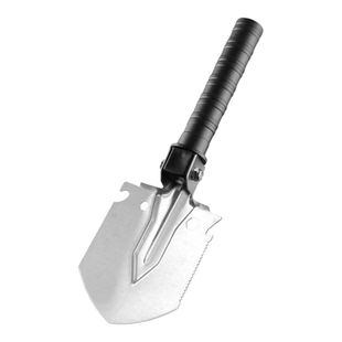 户外工兵铲多功能加厚折叠露营雪探险野钓车载挖土军工铁锹便携式