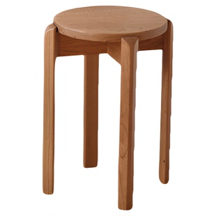 MUMO木墨堆叠凳实木椅子家用客厅化妆凳餐椅可叠放小凳子矮凳