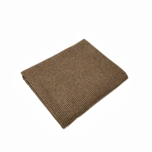 英伦复古 棕色小千鸟格毛呢毛料羊毛面料西装套装裤子大衣布料DIY