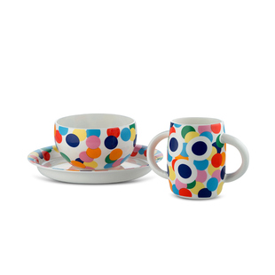 ALESSI艾烈希/儿童餐具套装3件套卡通西餐刀叉勺杯辅食碗餐盘