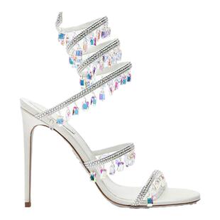【折扣倒计时】RENE CAOVILLA CHANDELIER 水钻绑带女士高跟凉鞋