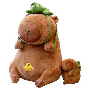 超大号卡皮巴拉公仔毛绒玩具水豚玩偶抱枕娃娃送女孩创意生日礼物