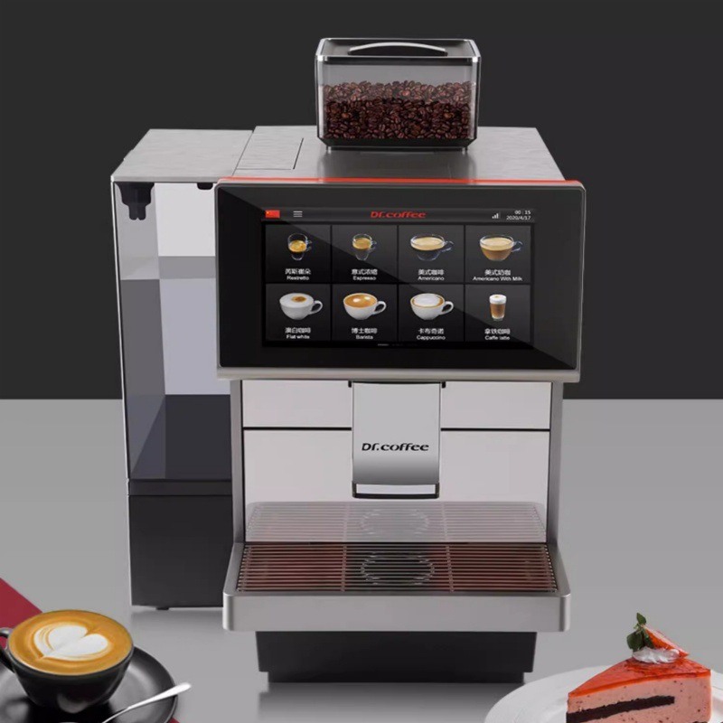 Dr.coffee咖博士M12全自动商用咖啡机研磨一体机办公室奶咖机