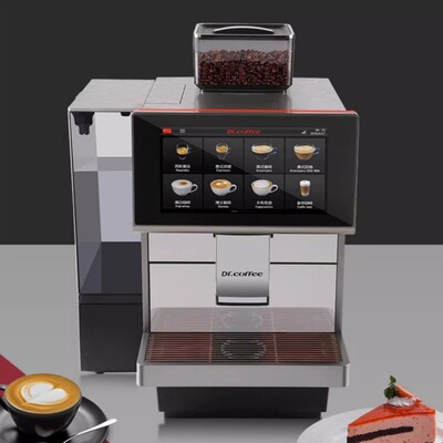 Dr.coffee咖博士M12全自动商用咖啡机研磨一体机办公室奶咖机