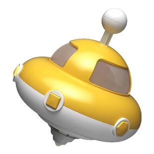 抽拉式陀螺对战旋转炫酷灯光幼儿童按压星空UFO飞碟益智早教玩具