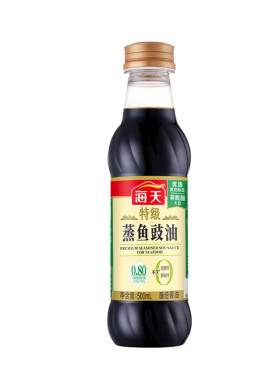 海天零添加酱油清蒸鲈鱼