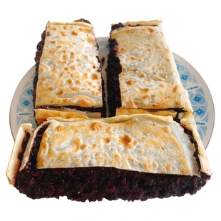 淄博八大局紫米饼山东特产紫薯芋泥夹心紫米糕糯叽叽紫米馅饼美食