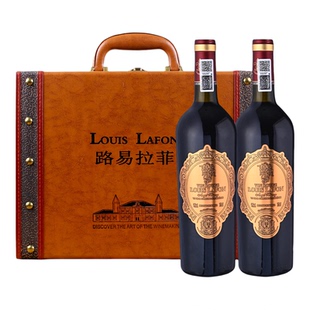 路易拉菲LOUISLAFON红酒天使酒园干红葡萄酒2瓶礼盒法国原瓶进口