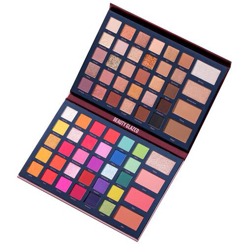 正品beauty glazed眼影盘cos舞台妆化妆师专用高光腮红一体彩妆盘