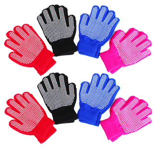 成人儿童滑冰滑雪手套女孩冬季绒保暖小孩五指男童女童秋冬款防风