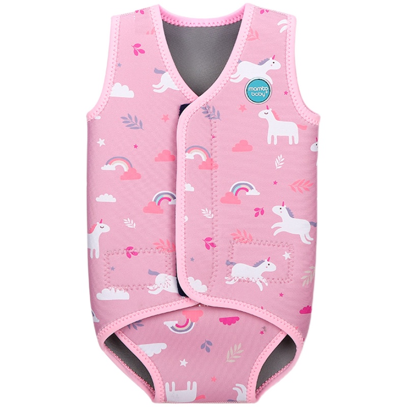 蔓葆婴幼儿弹力连体保暖泳衣