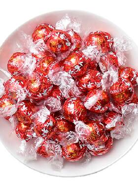 Lindt瑞士莲软心牛奶巧克力125g散装办公室休闲零食小包装糖果