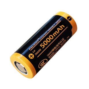 霸光26650锂电池 5000毫安大容量可充电平头锂电池强光手电筒专用