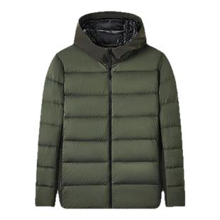 九牧王男装排骨羽绒服80鹅绒秋冬保暖舒适四面弹轻压外套上衣