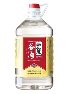 劲牌50度劲头足谷酒5L家庭装