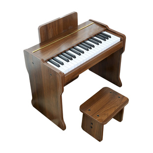 贝多辰木质37键小钢琴儿童初学男女孩宝宝启蒙玩具礼物迷你电子琴