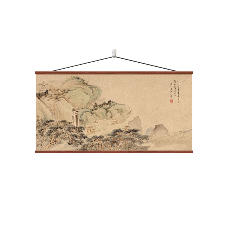 宋韵山水新中式书房茶室装饰画