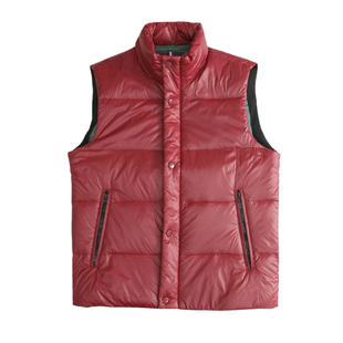 白捡一样 高蓬松鸭绒 防风防泼水 秋冬男士立领保暖羽绒马甲背心