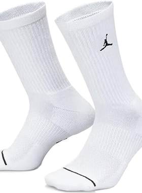 滔搏NIKE耐克男女白色中筒袜时尚百搭运动休闲袜子DX9632-100
