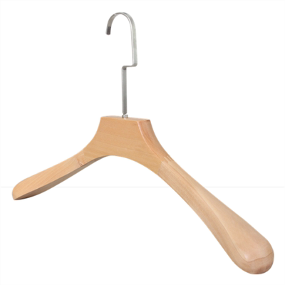 logo定制本色男女高档实木衣架